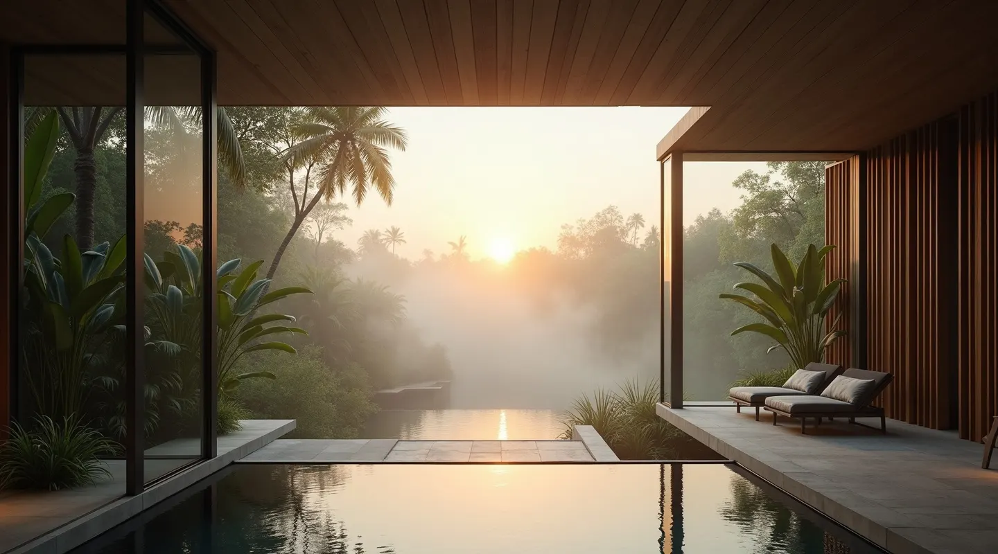 Light falling across a conscious interior by Spiritual Design